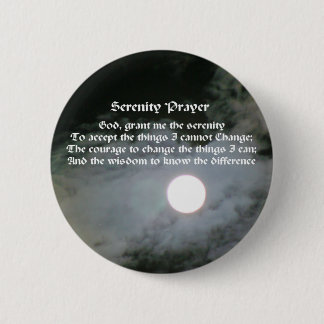 Chapa Redonda De 5 Cm Oración de serenidad Luna llena Inspirador