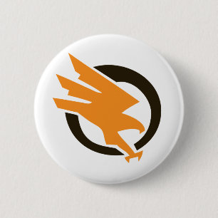 Chapa Redonda De 5 Cm OrangeOpsButton