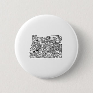 Chapa Redonda De 5 Cm Oregon Doodle