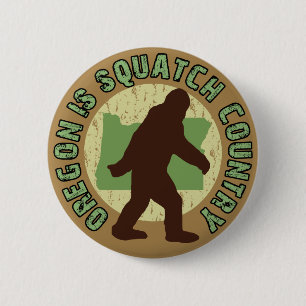 Chapa Redonda De 5 Cm Oregon es país de Squatch