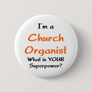 Chapa Redonda De 5 Cm organista de la iglesia