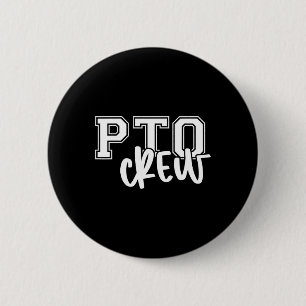 Chapa Redonda De 5 Cm Organización de Padres y Maestros Retro Pto Crew V