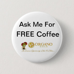 Chapa Redonda De 5 Cm ~ OrganoGold de TryOurCoffee