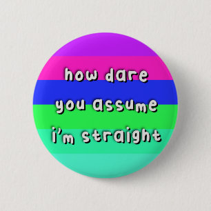 Chapa Redonda De 5 Cm Orgullo Androbisexual - "Cómo te atreves" - LGBT