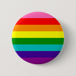 Chapa Redonda De 5 Cm Orgullo arco iris 8 retro