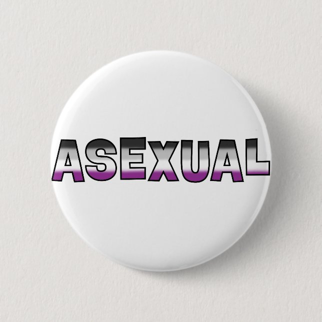 Chapa Redonda De 5 Cm Orgullo asexual (Anverso)