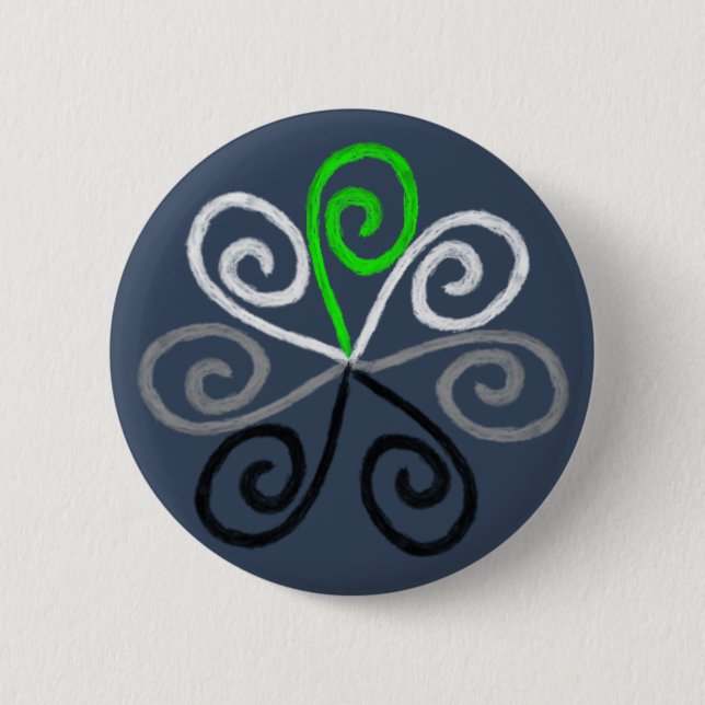 Chapa Redonda De 5 Cm Orgullo de Agender (Anverso)