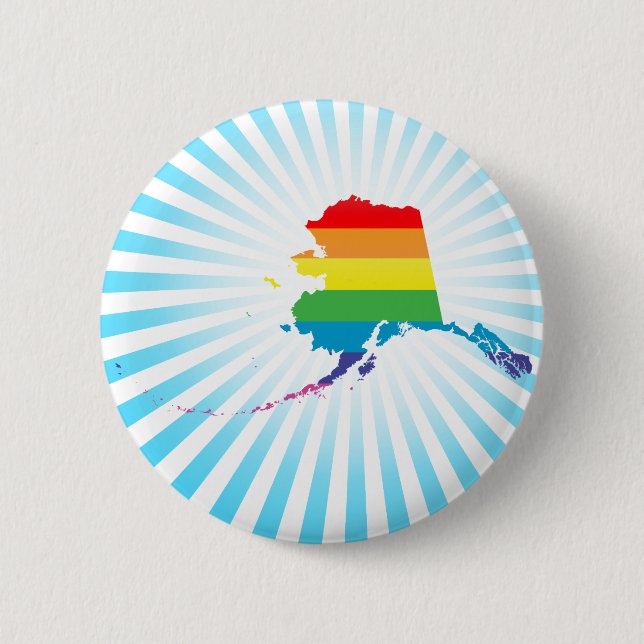 Chapa Redonda De 5 Cm orgullo de Alaska (Anverso)