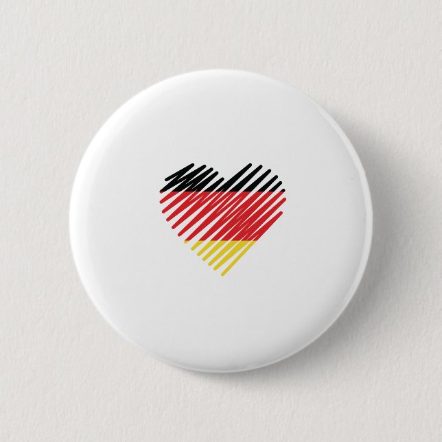 Chapa Redonda De 5 Cm Orgullo de Amar Alemania (Anverso)