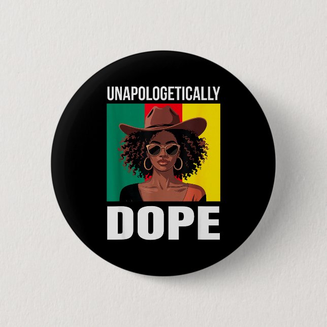 Chapa Redonda De 5 Cm Orgullo de empoderamiento de la mujer afrolatina s (Anverso)