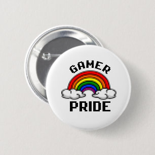 Chapa Redonda De 5 Cm Orgullo de Gamer