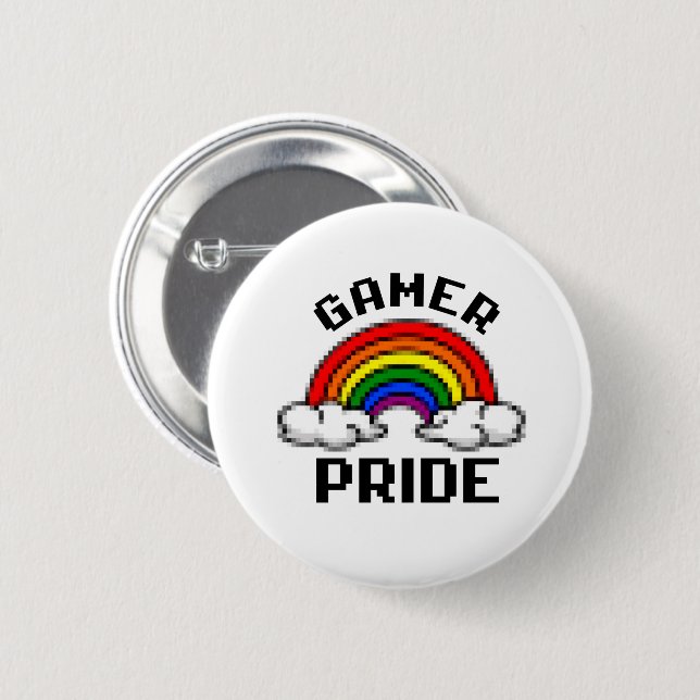 Chapa Redonda De 5 Cm Orgullo de Gamer (Anverso y reverso)