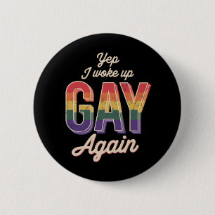 Chapa Redonda De 5 Cm Orgullo gay arcoíris despierto Queer gay CSD fiest