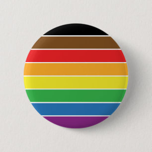 Chapa Redonda De 5 Cm Orgullo gay - Bandera del Orgullo Gay de BLM - Ban