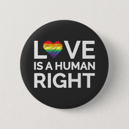 Chapa Redonda De 5 Cm Orgullo Gay - El amor es un derecho humano