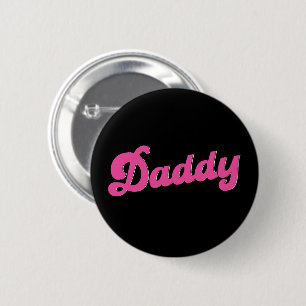 Chapa Redonda De 5 Cm Orgullo gay LGBT oso rosa papá gay