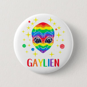 Chapa Redonda De 5 Cm Orgullo Gaylien Gay