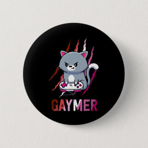 Chapa Redonda De 5 Cm Orgullo Geek de Lesbiana Gaymer Lgbt Amantes de Vi