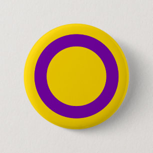 Chapa Redonda De 5 Cm Orgullo Intersexual