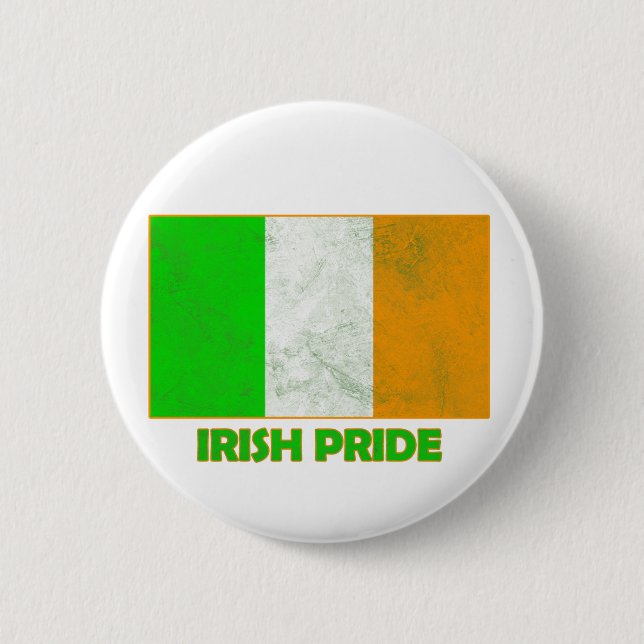 Chapa Redonda De 5 Cm orgullo irlandés (Anverso)