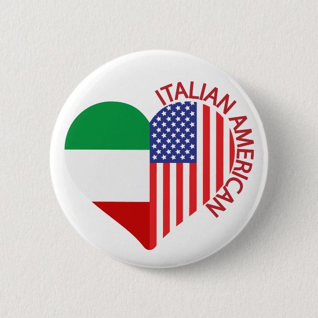 Chapa Redonda De 5 Cm Orgullo italiano-americano italiano (Anverso)