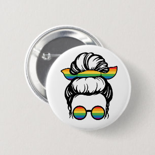 Chapa Redonda De 5 Cm Orgullo LGBT. Amor gay