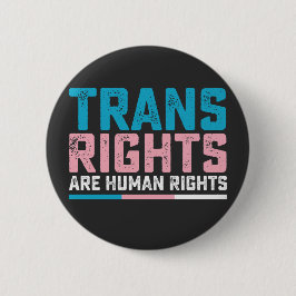 Chapa Redonda De 5 Cm Orgullo LGBT Los Derechos Trans Son Derechos Human