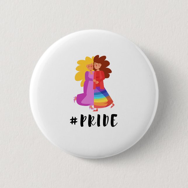 Chapa Redonda De 5 Cm #Orgullo LGBTQ+ (Anverso)