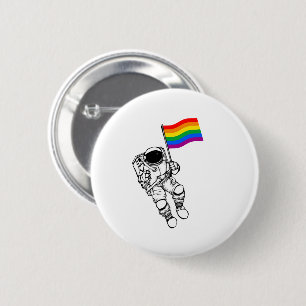 Chapa Redonda De 5 Cm Orgullo LGBTQ Moonman