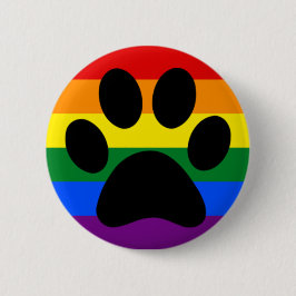 Chapa Redonda De 5 Cm Orgullo peludo gay
