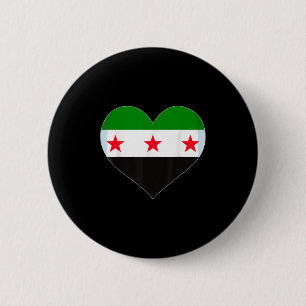Chapa Redonda De 5 Cm Orgullosa bandera siria vintage libera a Siria de