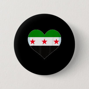 Chapa Redonda De 5 Cm Orgullosa bandera siria vintage libera a Siria de