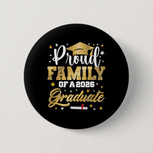 Chapa Redonda De 5 Cm Orgullosa Familia De Graduado De 2026 Genial Coleg