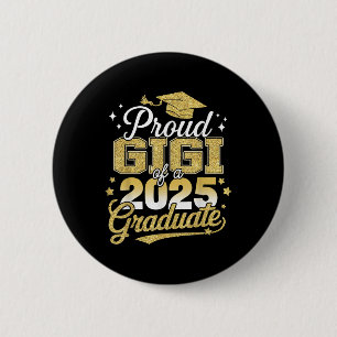 Chapa Redonda De 5 Cm Orgullosa Gigi De Un Cl De 2025 Graduada Senior Gr