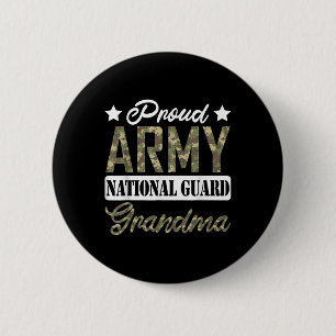 Chapa Redonda De 5 Cm Orgullosa Guardia Nacional Abuela Familia Militar