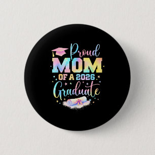 Chapa Redonda De 5 Cm Orgullosa madre de un graduado de la promoción de