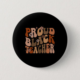 Chapa Redonda De 5 Cm Orgullosa Maestra Negra Magia Mes de la Historia A