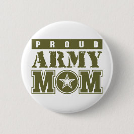 Chapa Redonda De 5 Cm Orgullosa mamá del Ejército