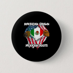 Chapa Redonda De 5 Cm Orgullosamente Mexicano Hecho en América Amante de