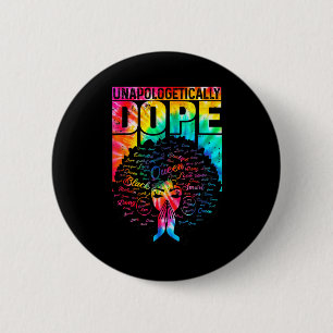 Chapa Redonda De 5 Cm Orgullosamente Orgullo Negro Melanina Africana Tie