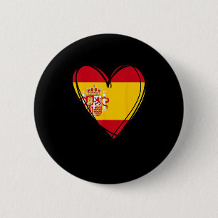 Chapa Redonda De 5 Cm Orgulloso chico chica tía papá mamá España bandera