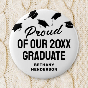 Chapa Redonda De 5 Cm Orgulloso de nuestro graduado 2025