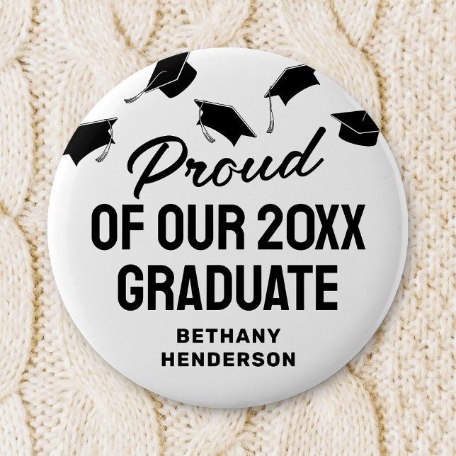 Chapa Redonda De 5 Cm Orgulloso de nuestro graduado 2025 (Subido por el creador)