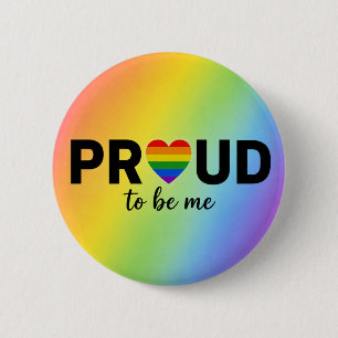 Chapa Redonda De 5 Cm Orgulloso De Ser Yo Arcoíris Mes del Orgullo LGBTQ