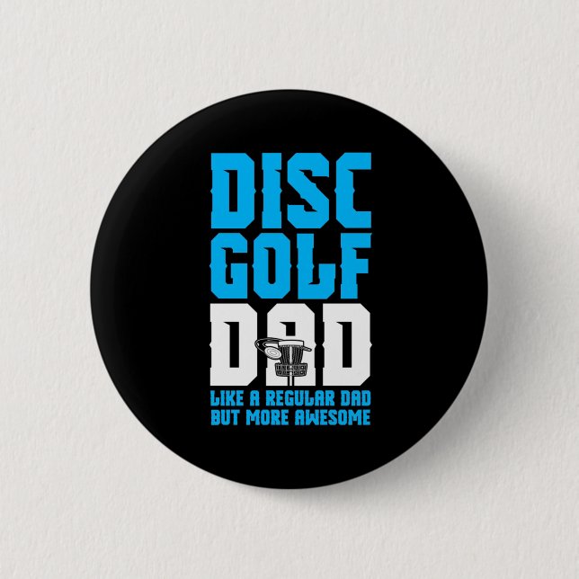 Chapa Redonda De 5 Cm Orgulloso Disco Golf Dad (Anverso)