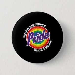 Chapa Redonda De 5 Cm Orgulloso divertido anti-Trump elimina manchas nar