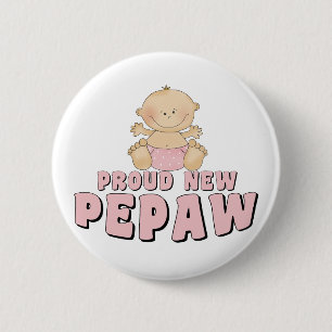 Chapa Redonda De 5 Cm Orgulloso nuevo chico Pepaw