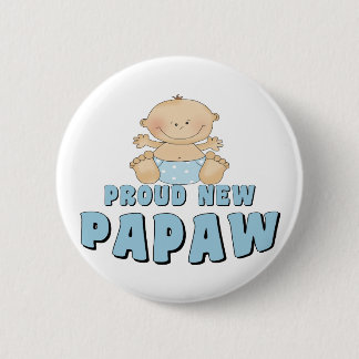 Chapa Redonda De 5 Cm Orgulloso Nuevo Niño Papaw