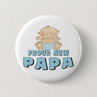 Chapa Redonda De 5 Cm Orgulloso Nuevo Papá Niño