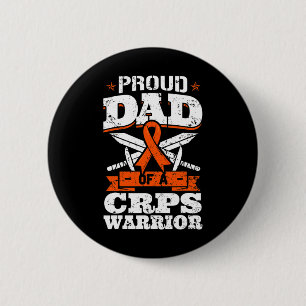 Chapa Redonda De 5 Cm Orgulloso Padre De La Cinta De Conciencia RSD De U
